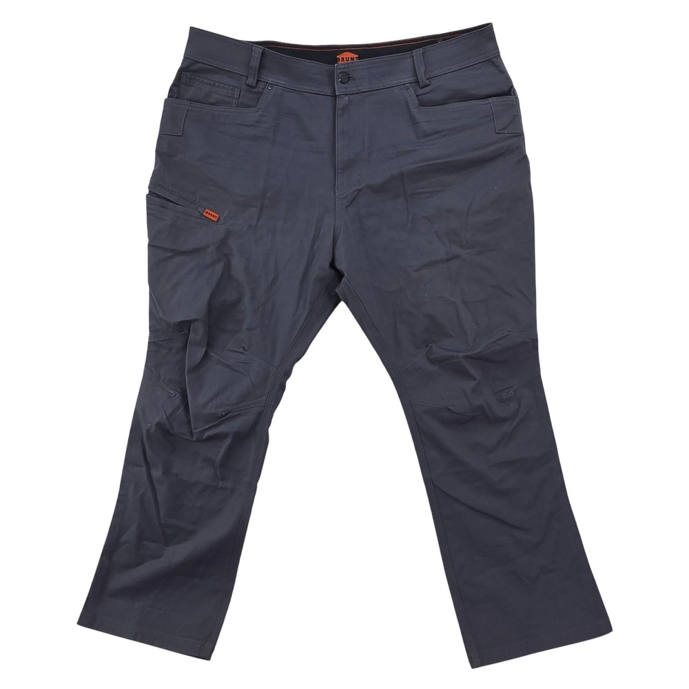 Brunt The‎ Torra Work Pants Mens 40x30 Dark Grey Utility Canvas Cargo Heavy Duty